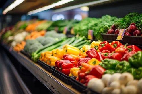 農產品新鮮蔬菜貨架攝影圖 攝影圖